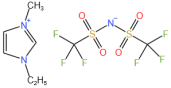 1-乙基-3-甲基咪唑雙三氟甲基磺酰亞胺鹽結構式
